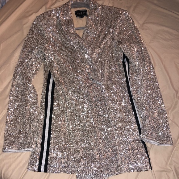 Coats | Guess X Jlo Sequin Blazer 